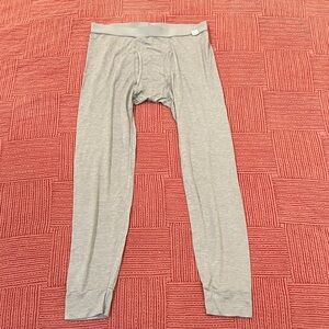 Uniqlo W27L26.5 Men's Light Gray Long Underwear / underpants / base layer bottom